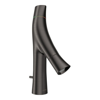 hansgrohe Zwei-Griff-Waschtischarmatur 80 Axor Starck Organic A 116mm, m Zugst.Abl.Gar., brush. bla vc