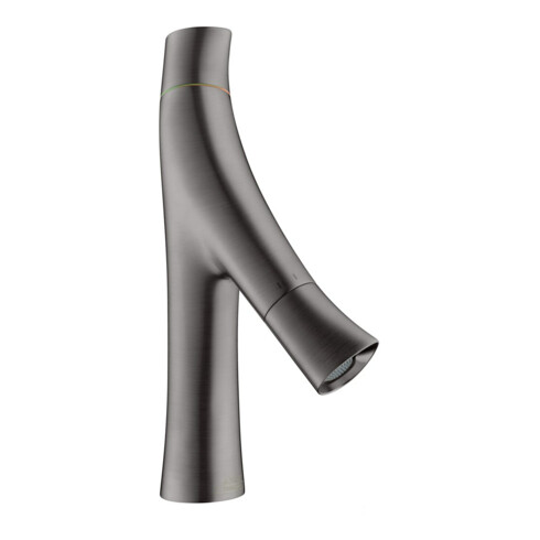 hansgrohe Zwei-Griff-Waschtischarmatur 80 Axor Starck Organic A 116mm, m Zugst.Abl.Gar., brush. bla vc