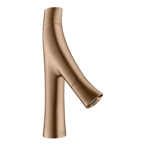hansgrohe Zwei-Griff-Waschtischarmatur 80 Axor Starck Organic A 116mm, m Zugst.Abl.Gar., brush. r gol