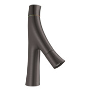 hansgrohe Zwei-Griff-Waschtischarmatur 80 Axor Starck Organic A 116mm, unver Abl.garn, brush. bla vc