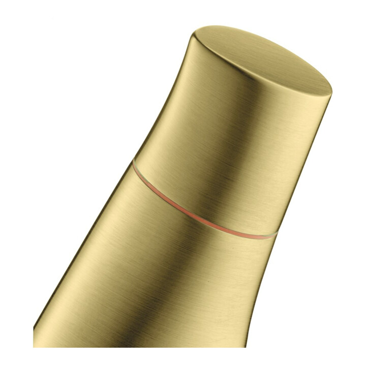 hansgrohe Zwei-Griff-Waschtischarmatur 80 Axor Starck Organic Ausl. 116mm, m Zugst.Abl.Gar., brush. br