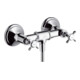 hansgrohe Zweigriff-Brausearmatur Axor Montreux AP, 1 Verbr., m Kreuzgr., brushed nickel-1