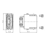 Harting Adapter-Modul ohne D-Sub-Einsatz 09140009931