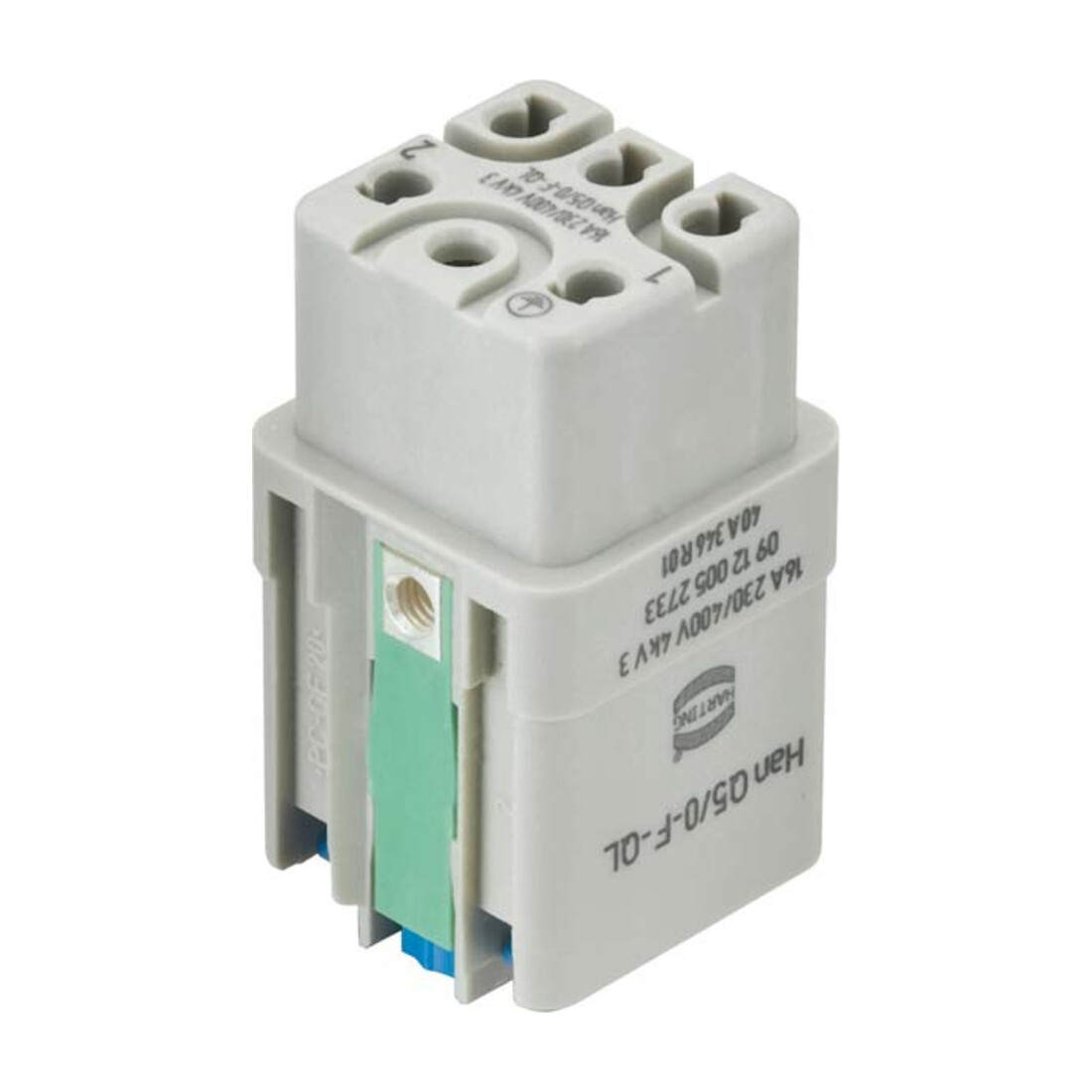 Harting Han Q 5/0 Insert femelle à verrouillage rapide 09120052733