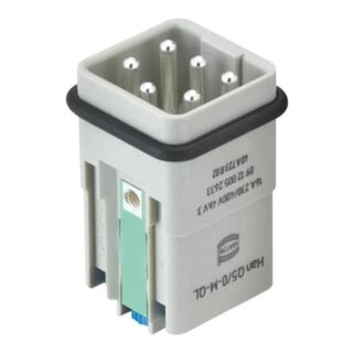 Harting Han Q 5/0 Insert male quick lock 09120052633