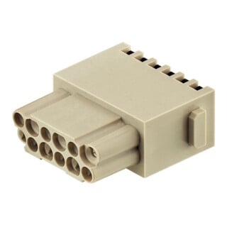 Harting Insert de connecteur 12 pôles, 10A, 250V 09140122732