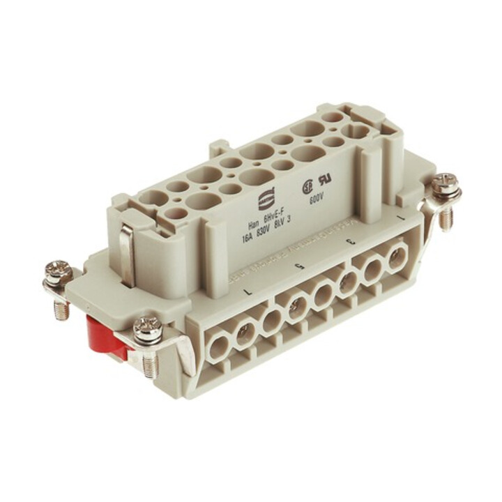 Harting Insert de connecteur HAN 6 HVE-BU-S 09340062701