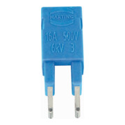 Harting Steckbrücken 2x blau 09330009821