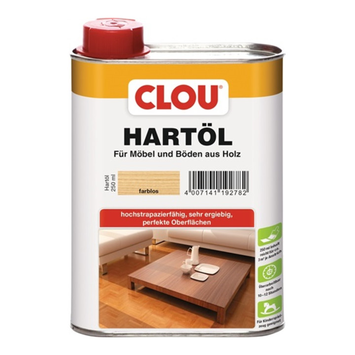 Hartöl farblos 250 ml Dose CLOU