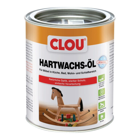 Hartwachs-Öl flüssig farblos 750 ml Dose CLOU