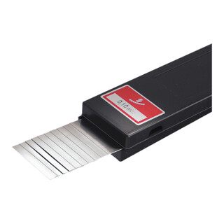 Hasberg Jeu de feuilles calibrées, 10 pc. 50x300 mm, Acier C, Epaisseur: 0,3 mm