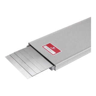 Hasberg Jeu de feuilles calibrées, 5 pc. 100x500 mm, inoxydable, Epaisseur: 0,8 mm