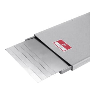 Hasberg Jeu de feuilles calibrées, 5 pc. 150x500 mm, inoxydable, Epaisseur: 0,4 mm