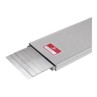 HASBERG Set di 5 fogli 100 x 500mm, inossidabile, Spessore: 0,05mm