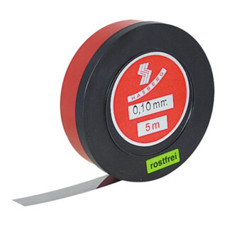 HASBERG Spessimetro 12,7mm x 5m, Acciaio inossidabile, Spessore: 0,1mm