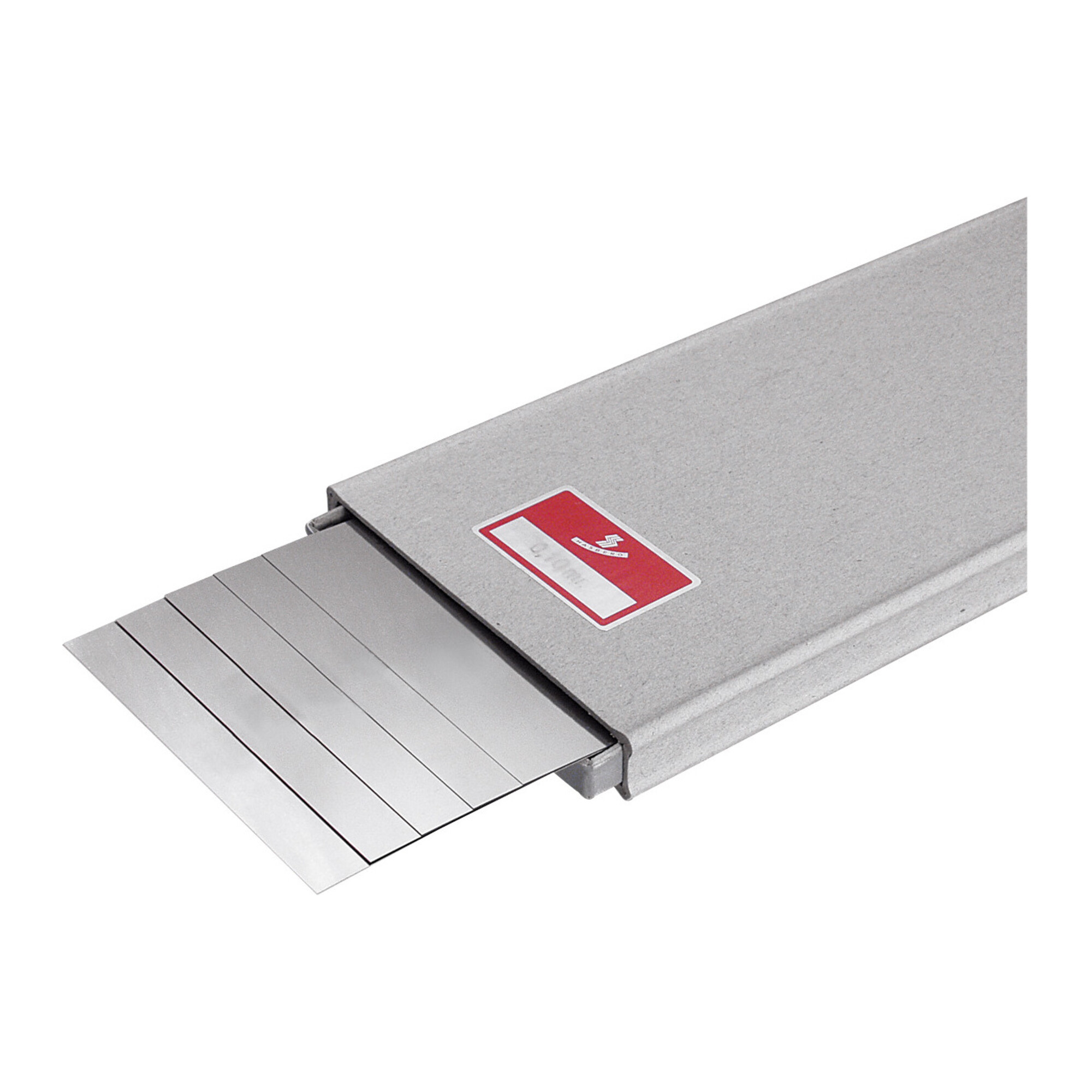 Hasberg Unterlagsfolien-Set 5-teilig 100x500 mm, rostfrei, Dicke: 0,15 mm