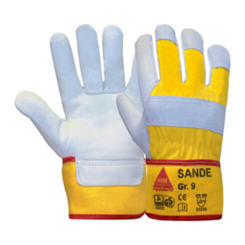 Hase Arbeitshandschuhe Sande Rindnarbenleder