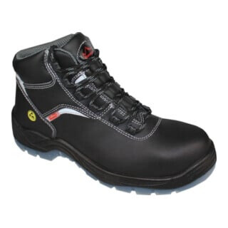 Hase Chaussure de sécurité haute S3 Arona-ESD cuir bovin, noir