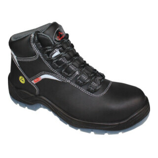 Hase Chaussure de sécurité haute S3 Arona-ESD cuir bovin, noir