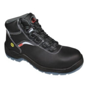 Hase Chaussure de sécurité haute S3 Arona-ESD en cuir bovin, noir