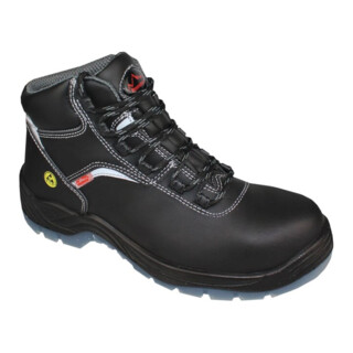 Hase Chaussure de sécurité haute S3 Arona-ESD cuir bovin, noir