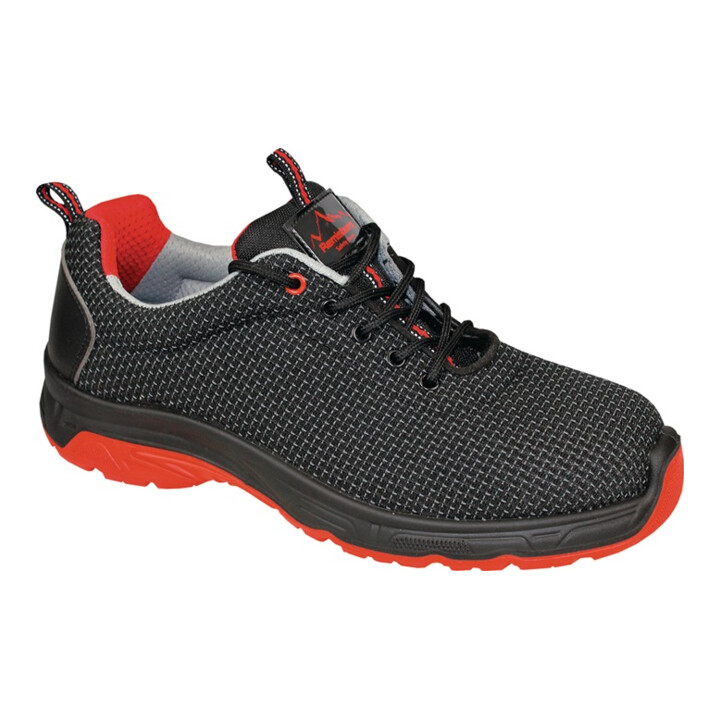 Hase Sicherheitshalbschuhe S3 Bilbao schwarz-rot