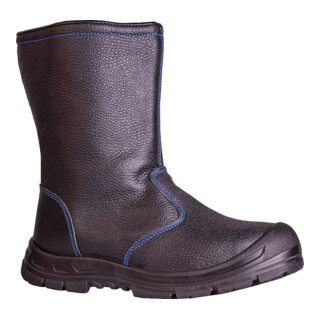 Hase Bottes de sécurité d’hiver S3 Grönland avec fermeture éclair, noir