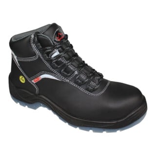 Hase Chaussure de sécurité haute S3 Arona-ESD cuir bovin, noir