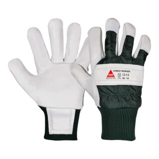 Hase Gants de travail Forest Worker en cuir de vachette pleine fleur