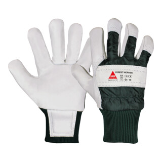 Hase Gants de travail Forest Worker en cuir de vachette pleine fleur