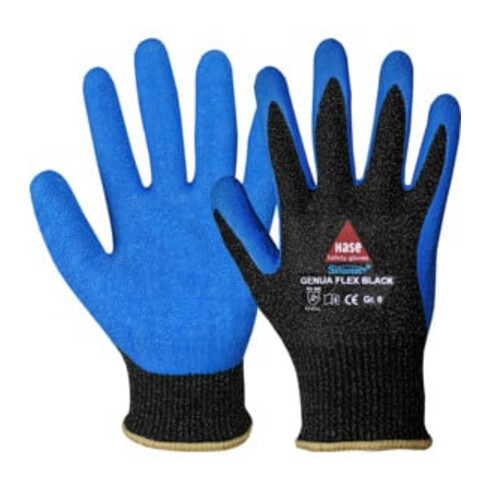Hase Genua Flex Black Schnittschutzhandschuh aus Sinomac® Hybridgarn Größe 9