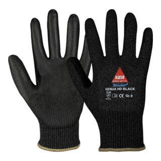 Hase Genua Hd Black Gant anti-coupure en fil hybride Sinomac®