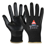 Hase Genua Nitrile Black Gants anti-coupure en fil hybride Sinomac®