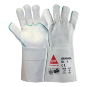 Hase Granada K Gants de soudeur en cuir pleine fleur/cuir croûte de bovin Taille 10