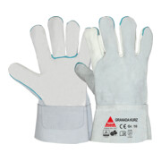 Hase Granada Short Gants de travail en cuir pleine fleur/cuir fendu de bovin-1
