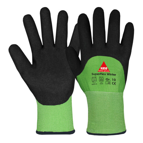 Hase Kälteschutzhandschuhe Superflex Winter Größe 9, Nylon