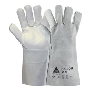 Hase Kairo II Gant de soudeur en cuir fendu / pleine fleur Taille 10