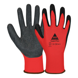 Hase Montagehandschuh Superflex red , Polyamid/Latex