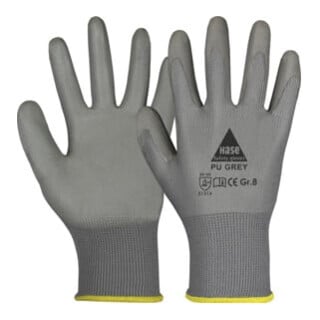 Hase Montagehandschuhe grau Polyestergestrick