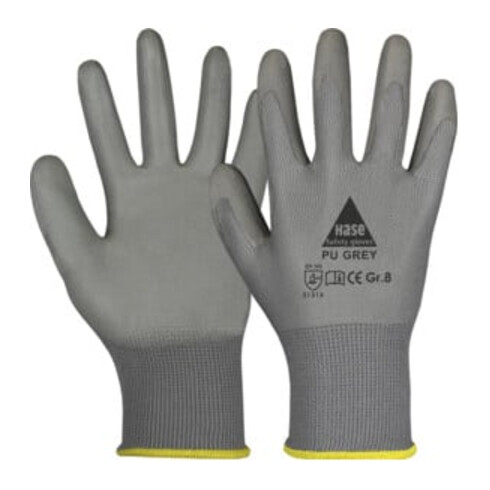Hase Montagehandschuhe grau Polyestergestrick