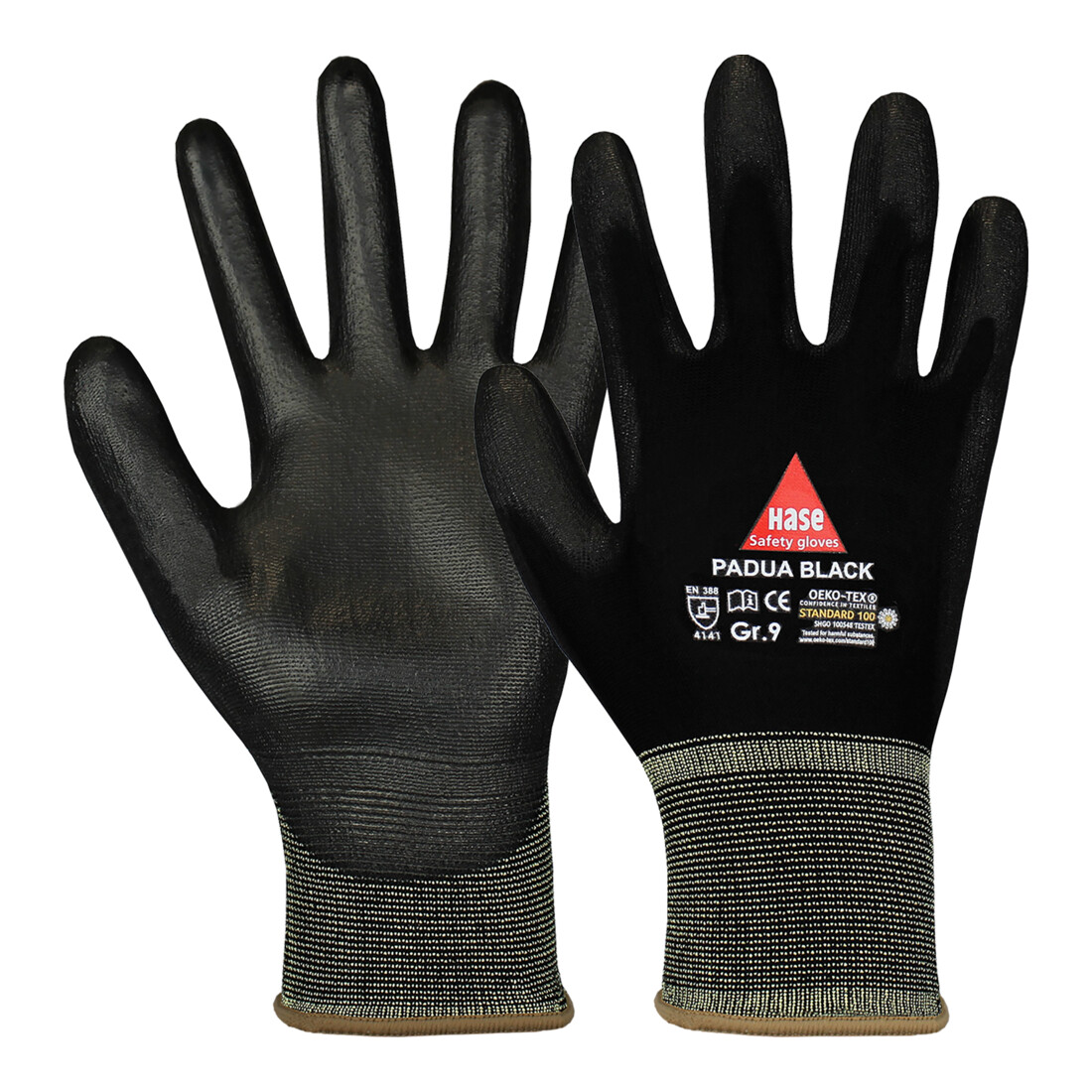 Hase Montagehandschuhe Padua Black Nylon