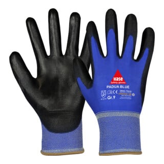 Hase Montagehandschuhe Padua Blue Größe 9, Nylon