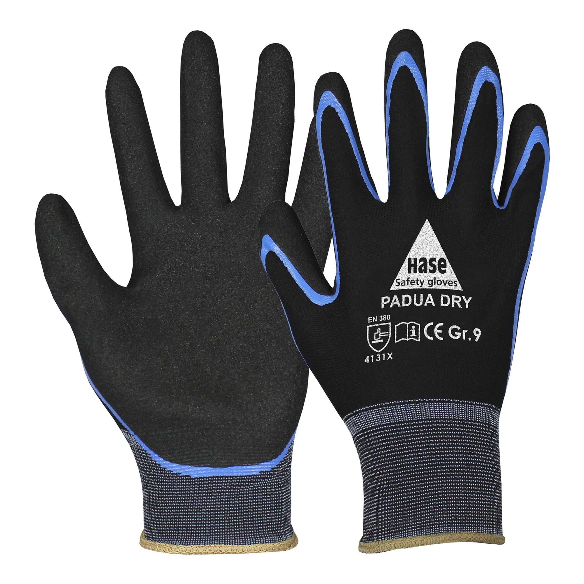 Hase Montagehandschuhe Padua Dry Größe 10, Nylon