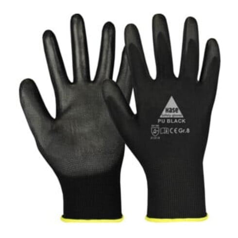 Hase Montagehandschuhe Schwarz Größe 9, Polyester