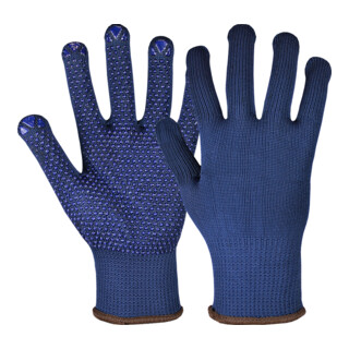 Hase Namur Blue Gants de travail en tricot coton/polyester