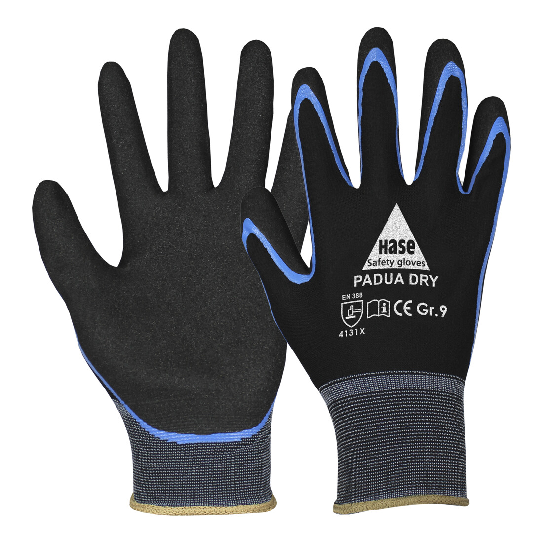 Hase PADUA DRY, gant de montage en nylon/nitrile/mousse nitrile, taille 6
