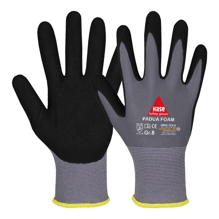 Hase Padua Gant de montage en mousse en nylon fin Taille 6