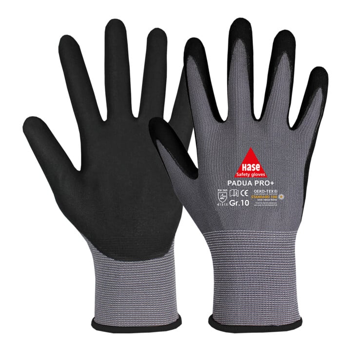 Hase Padua Pro+ Montagehandschuh aus Nylonfeinstrick Größe 7