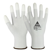 Hase PU-Tip-White Gants de montage en polyester Taille 7