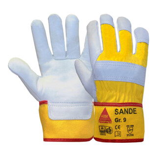 Hase SANDE, gant de travail en cuir pleine fleur de bovin, taille 6